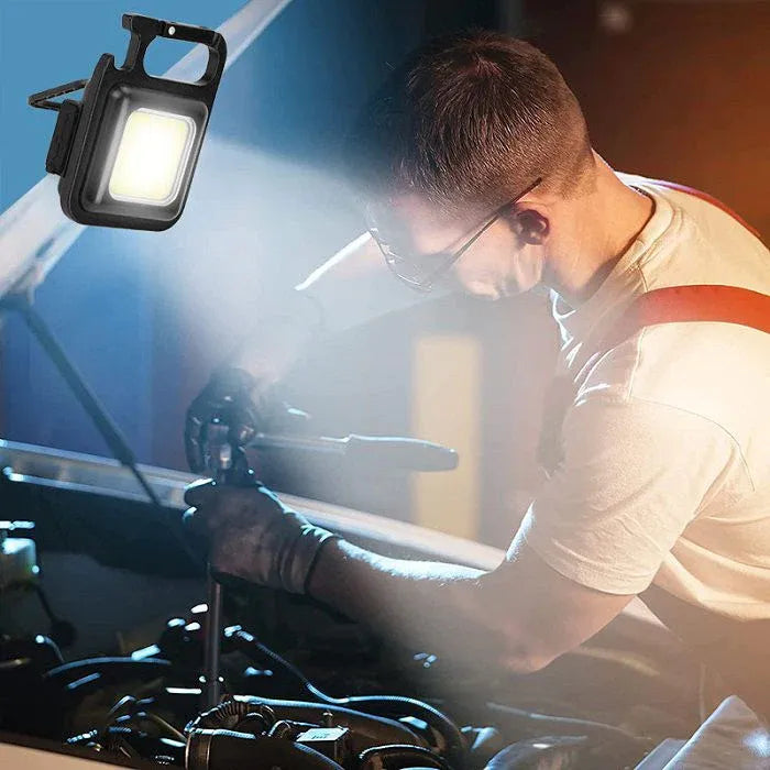 🔑💡 Compact Power in Your Pocket: The Mini COB Keychain Work Light
