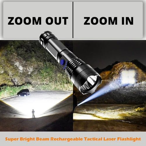 🎁Last Day Promotion- SAVE 40%🏠LED Rechargeable Tactical Laser Flashlight-Buy 2 Free Shipping