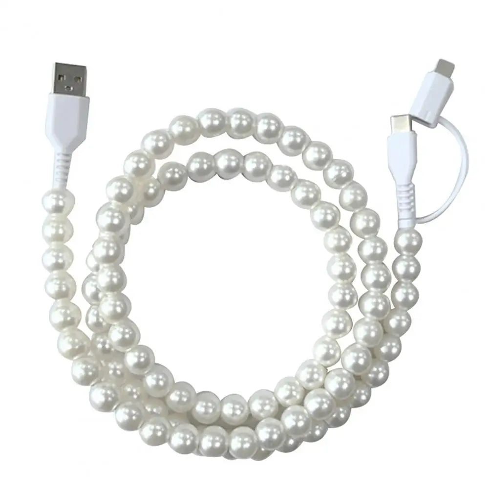 🌈Beaded Charging Cords - Fit for all device USBC & Lightening 4-in-1 USB-C Cable