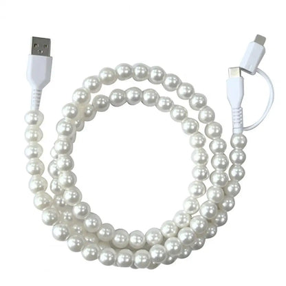 🌈Beaded Charging Cords - Fit for all device USBC & Lightening 4-in-1 USB-C Cable