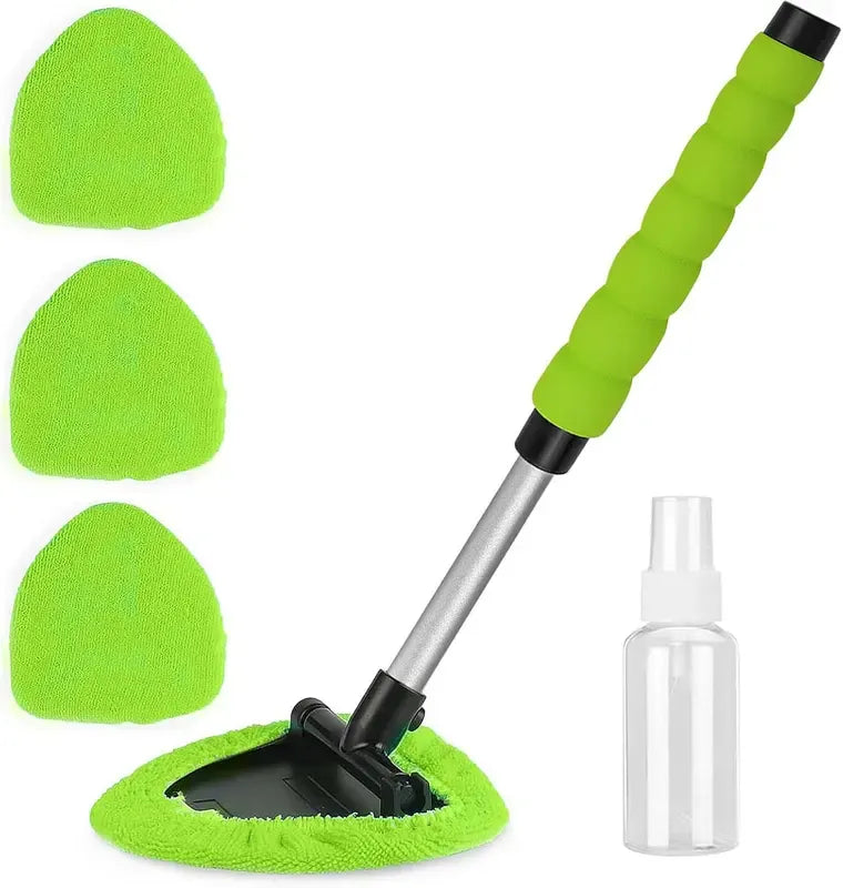 Car Windshield Cleaning Tool Set – Uitschuifbaar & 180° Draaibaar