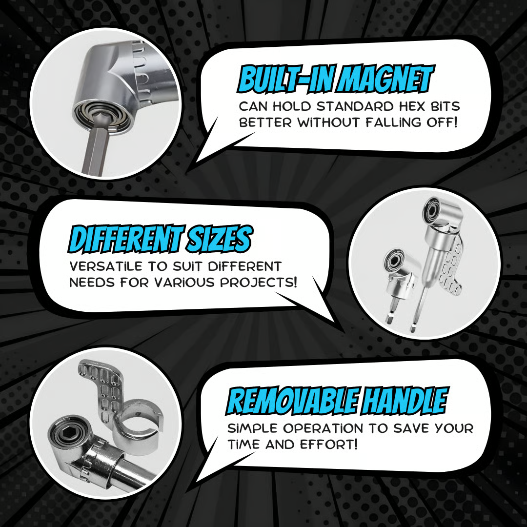 🔧 The 105° Right Angle Drill Adapter — Built for Tight Spaces, Designed for Real Work