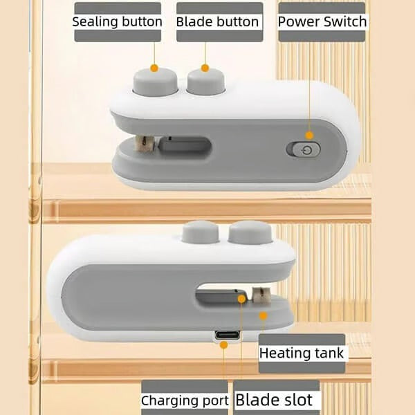 🥗✨2025 Mini Bag Sealer – Keep Your Food Fresh Anywhere, Anytime!