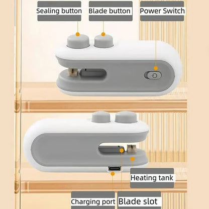 🥗✨2025 Mini Bag Sealer – Keep Your Food Fresh Anywhere, Anytime!