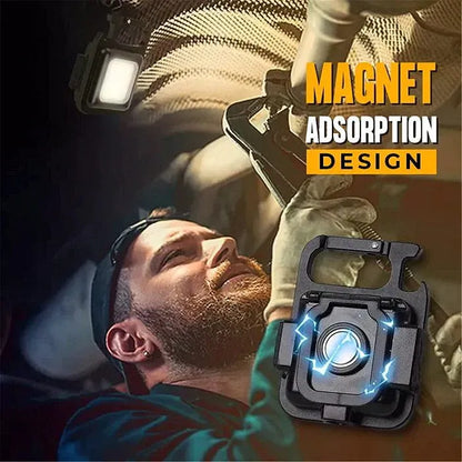 🔑💡 Compact Power in Your Pocket: The Mini COB Keychain Work Light